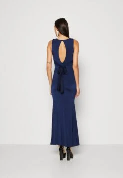 Wal G Becky Open Back Maxi - Jerseyjurk - Navy Blue -Fashion Verkoop fe2e33076eef430b88b144a052946333
