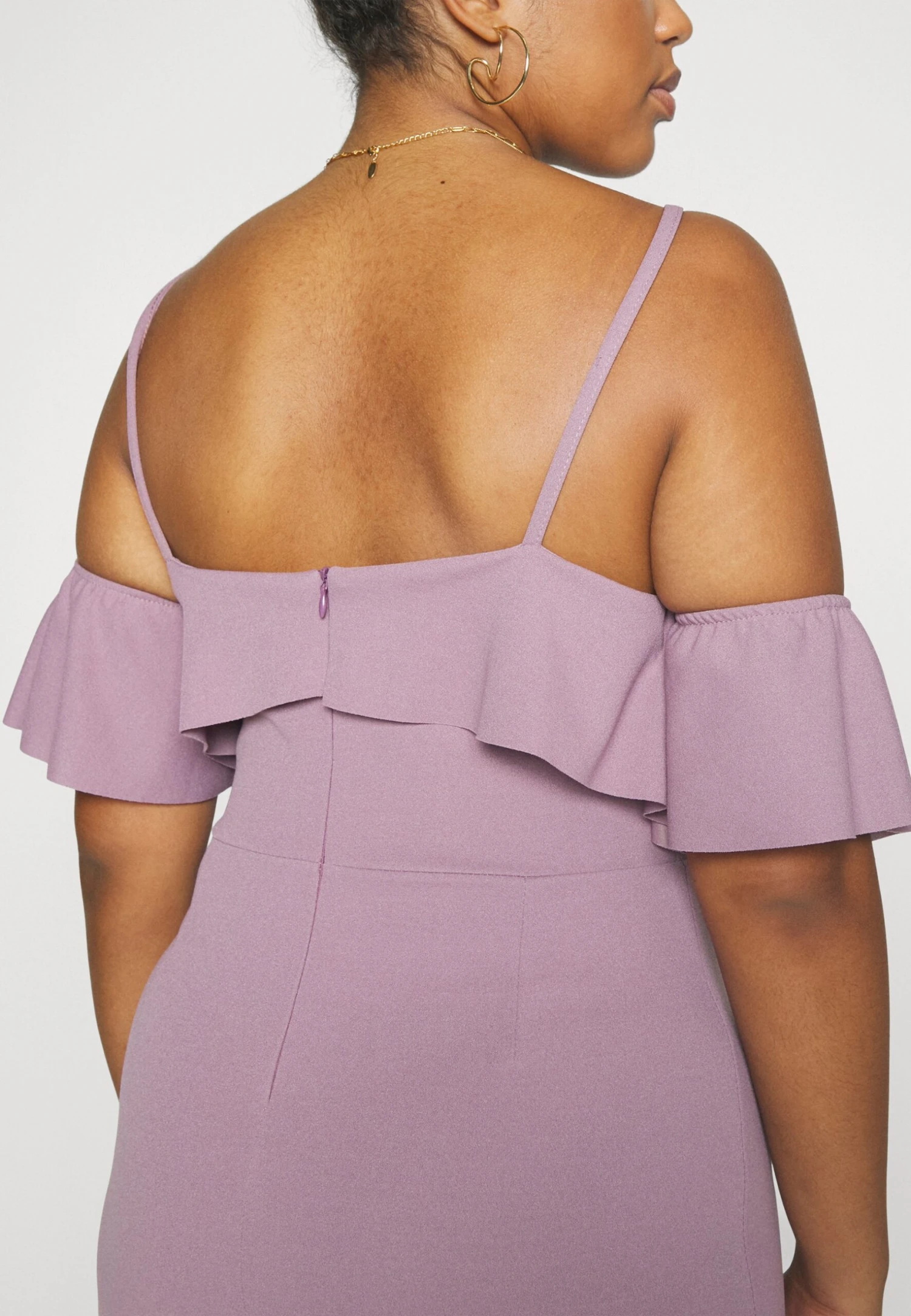 Andy Ruffle Midi - Jerseyjurk - Mauve Pink 9 Andy Ruffle Midi - Jerseyjurk - Mauve Pink - Afbeelding 7