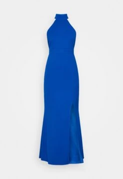 Wal G Halter Neck Maxi Dress - Galajurk - Electric Blue -Fashion Verkoop ffbb3a1cd9e749138d96f396fdbe4894